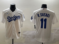 Men's Los Angeles Dodgers Roki Sasaki #11 White Home Replica Player Jersey1
