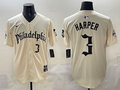 Men's Philadelphia Phillies Bryce Harper Cream Limited Player Jersey