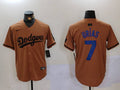 Men's Los Angeles Dodgers Julio Urias Brown Replica Player Jersey