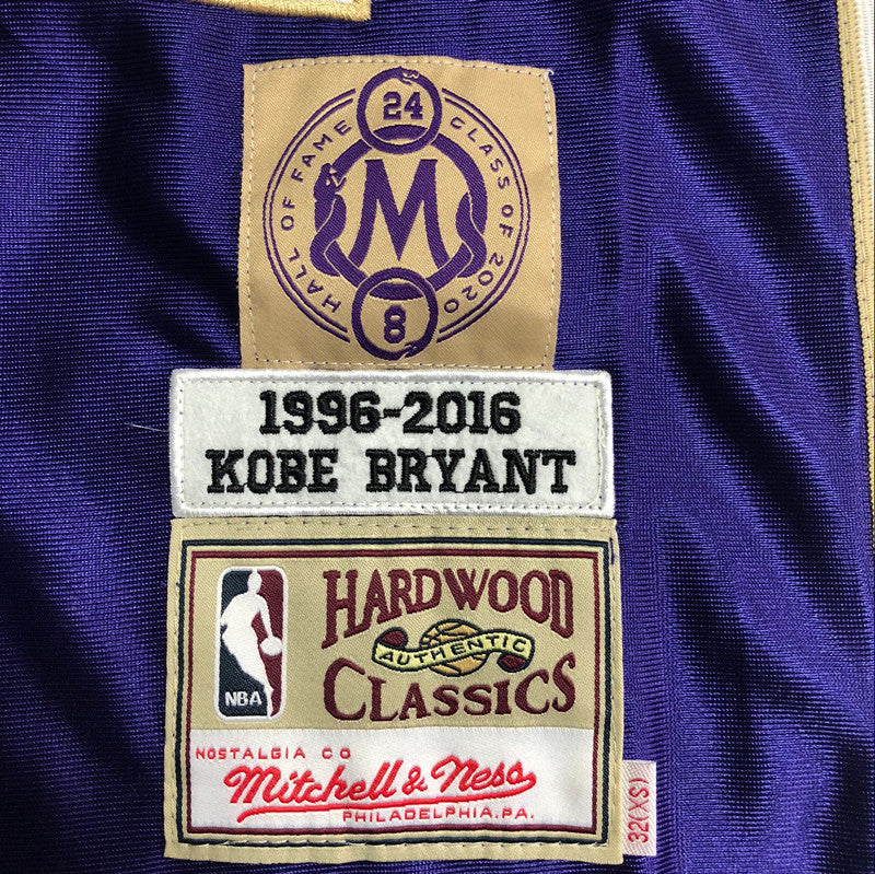 Kobe Bryant 2020 Hall of Fame Purple Fully Embroidered 24# Jersey