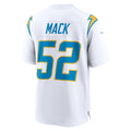 LA.Chargers #52 Khalil Mack White Game Jersey