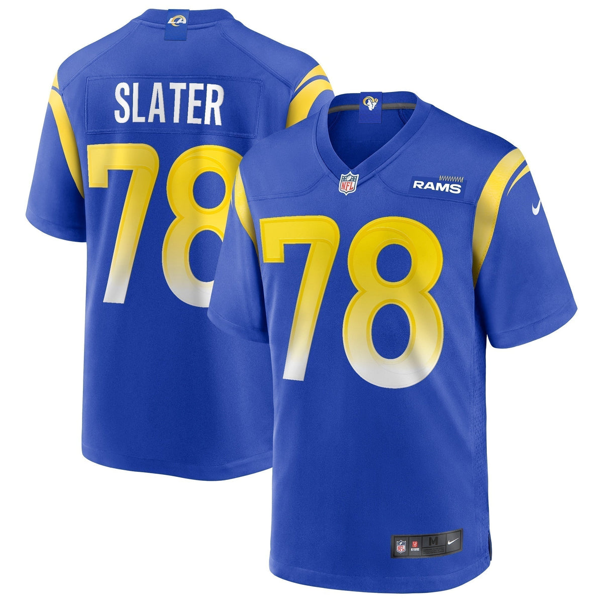 Jackie Slater Los Angeles Rams  Game Retired   Jersey - Royal