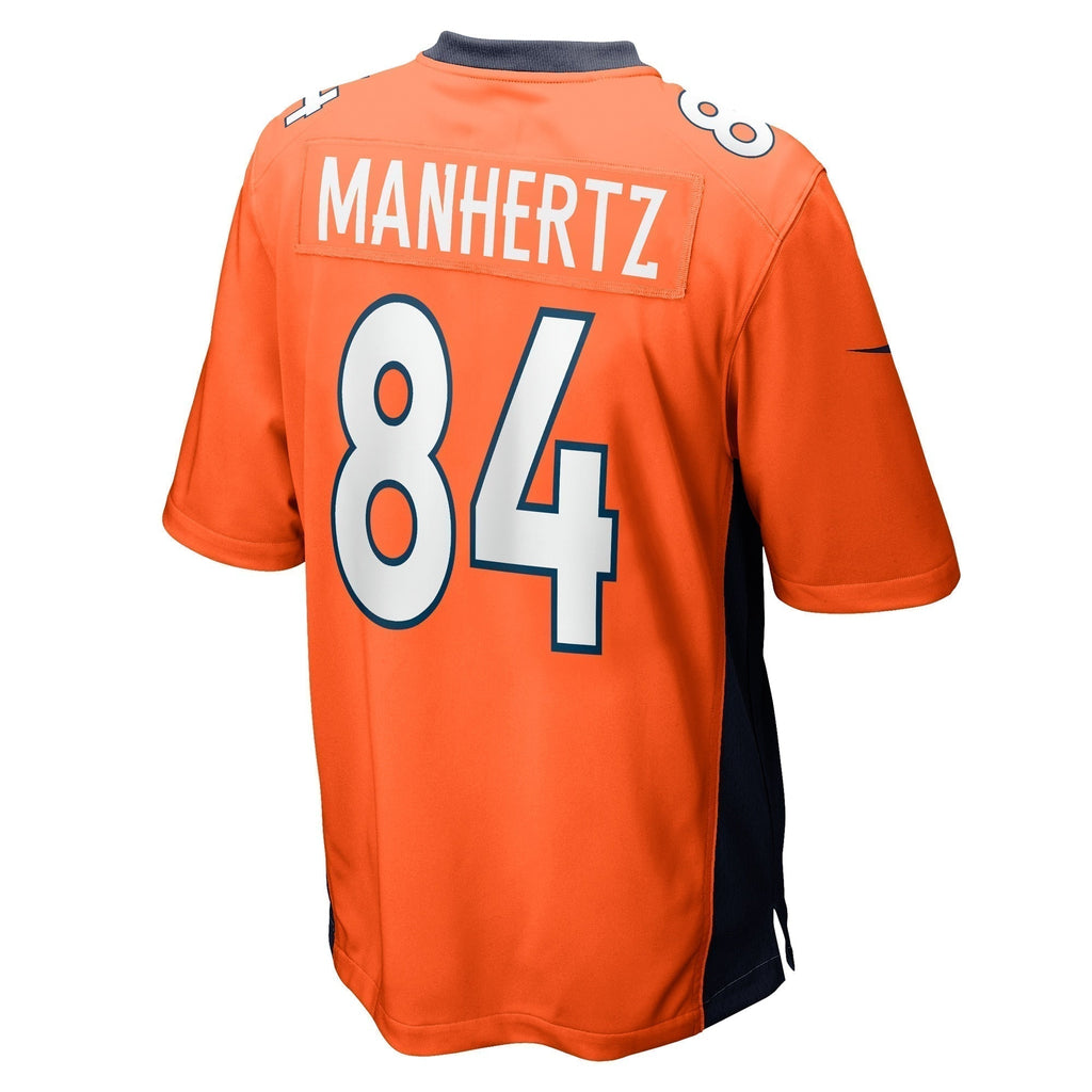Chris Manhertz Denver Broncos  Game   Jersey - Orange