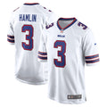 Men's Buffalo Bills Damar Hamlin  White Game Jersey