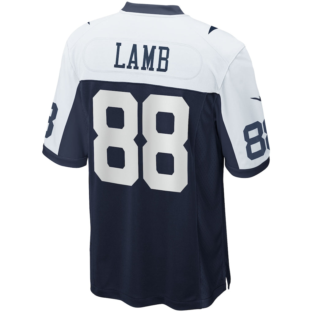 D.Cowboys #88 CeeDee Lamb Navy Alternate Game Team Jersey