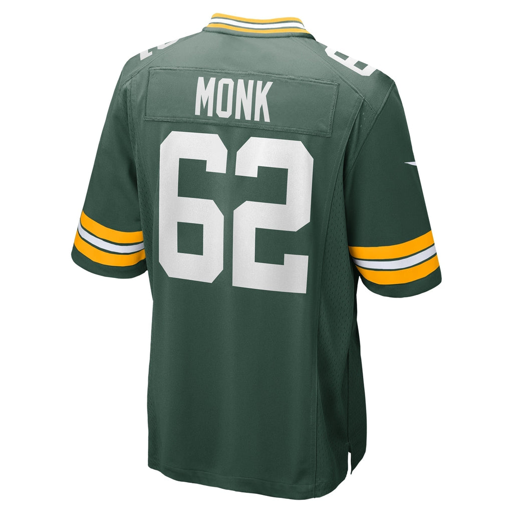 Jacob Monk Green Bay Packers   Game Jersey -  Green