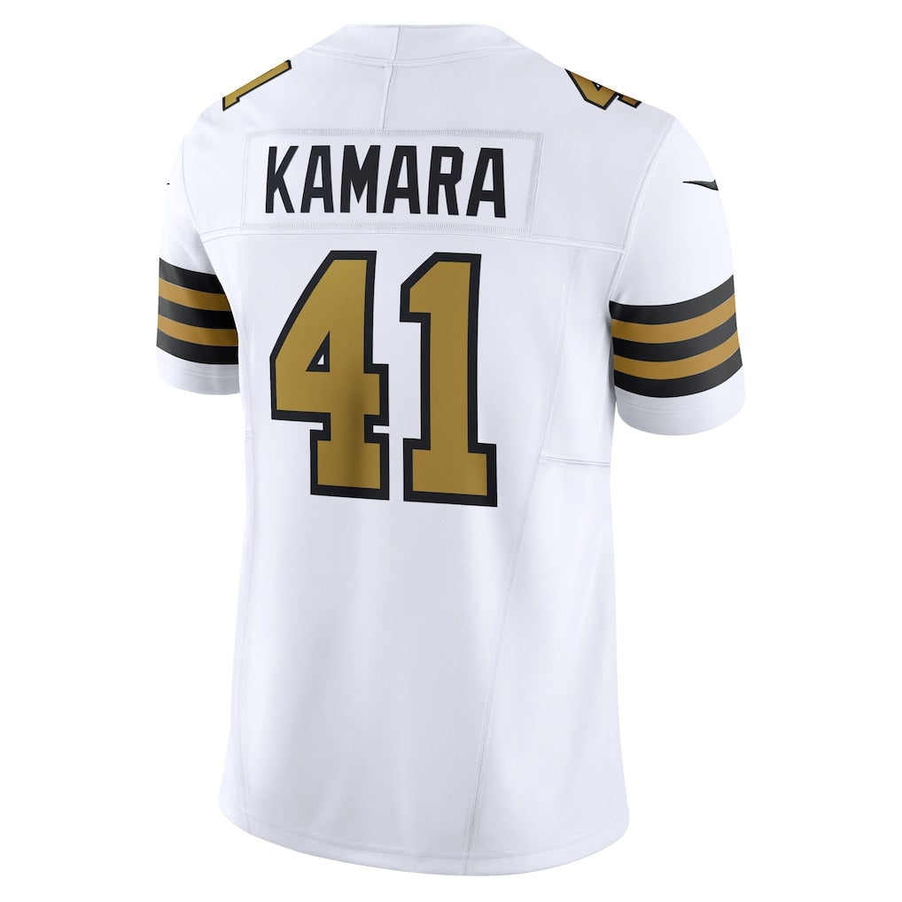 NO.Saints #41 Alvin Kamara White Alternate Vapor F.U.S.E. Limited Jersey