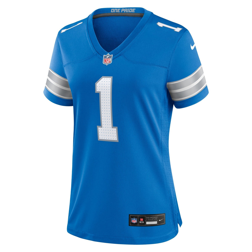 Number 1 Mom Detroit Lions  Game Jersey - Blue