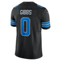 D.Lions #0 Jahmyr Gibbs Black 2nd Alternate Vapor F.U.S.E. Limited Jersey