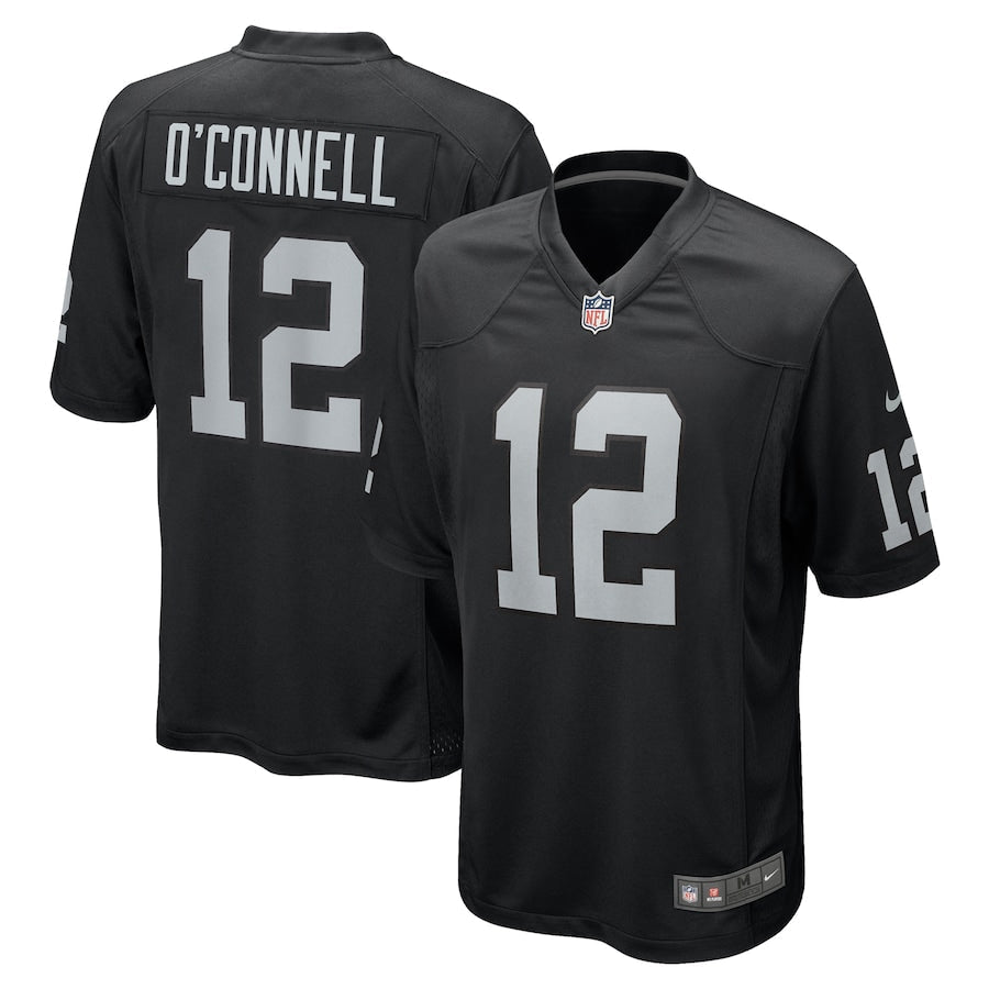 Men's Las Vegas Raiders Aidan O'Connell  Black Team Game Jersey