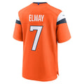 D.Broncos #7 John Elway Orange Mile High Collection Retired Player Game Jersey