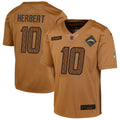 Justin Herbert Los Angeles Chargers  Salute To Service Limited Jersey - Brown
