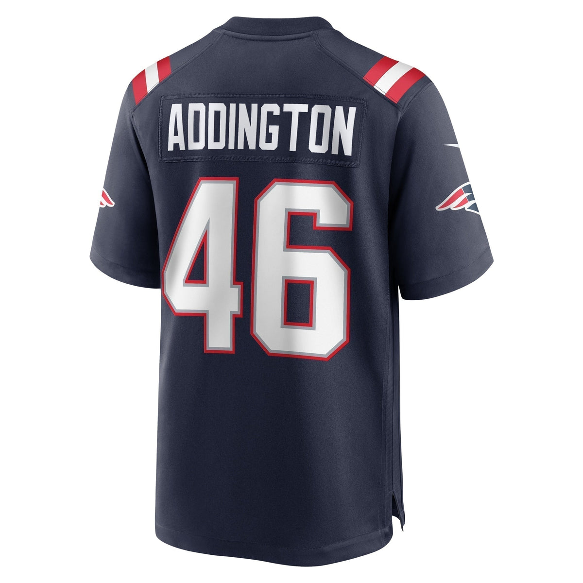 Tucker Addington New England Patriots  Home Game   Jersey - Navy