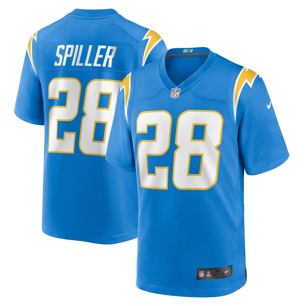 Isaiah Spiller Los Angeles Chargers  Game Jersey - Powder Blue