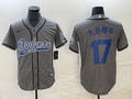 Men's Los Angeles Dodgers Shohei Ohtani Gray Player Game Jersey Joint Edition