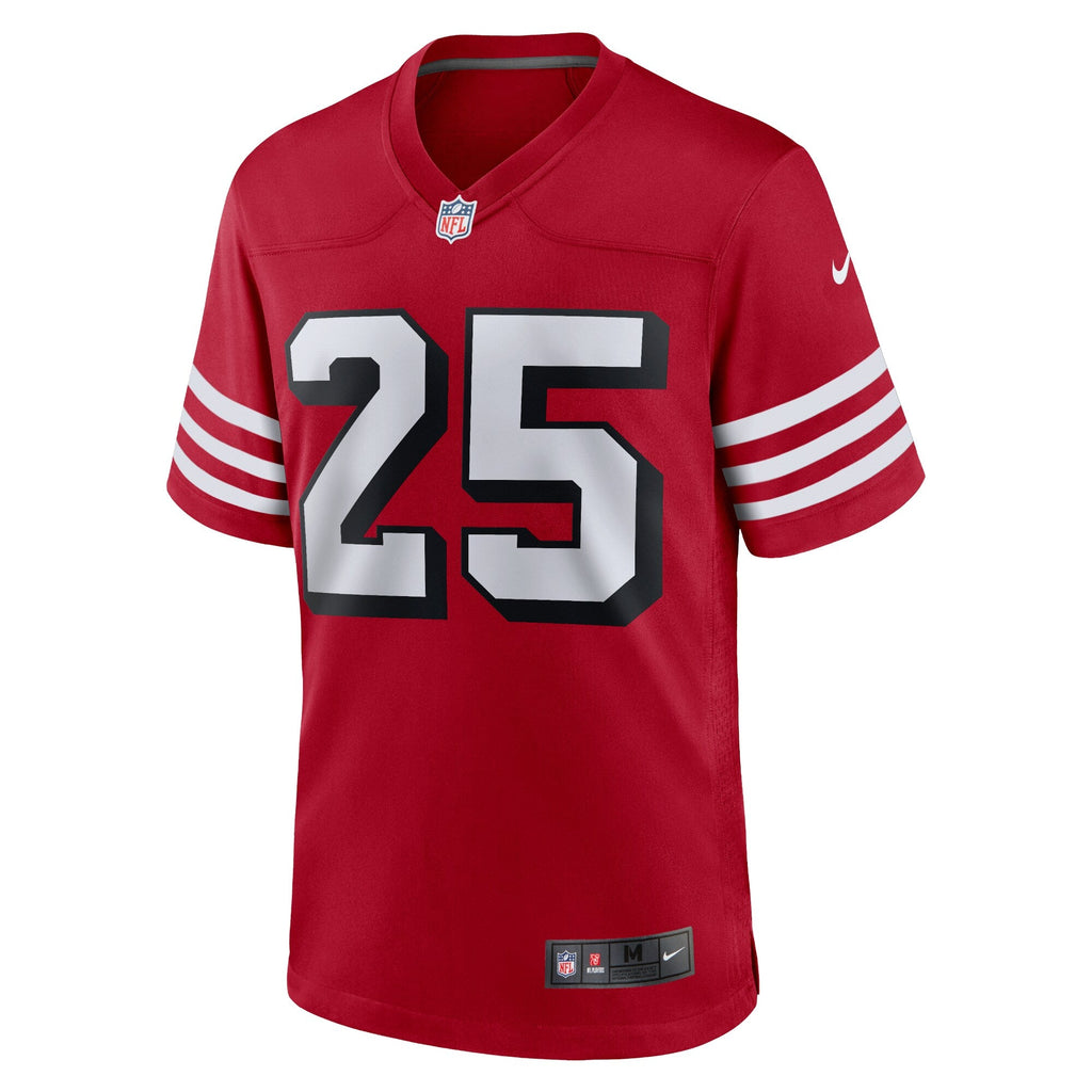 Elijah Mitchell San Francisco 49ers  Alternate Team Game Jersey - Scarlet