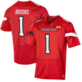 Men's Texas Tech Red Raiders Jordyn Brooks Red Player Game Jersey