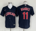 Men's Cleveland Guardians Jose Ramirez  Navy Replica Player Jersey