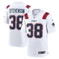 Rhamondre Stevenson New England Patriots  Game   Jersey - White