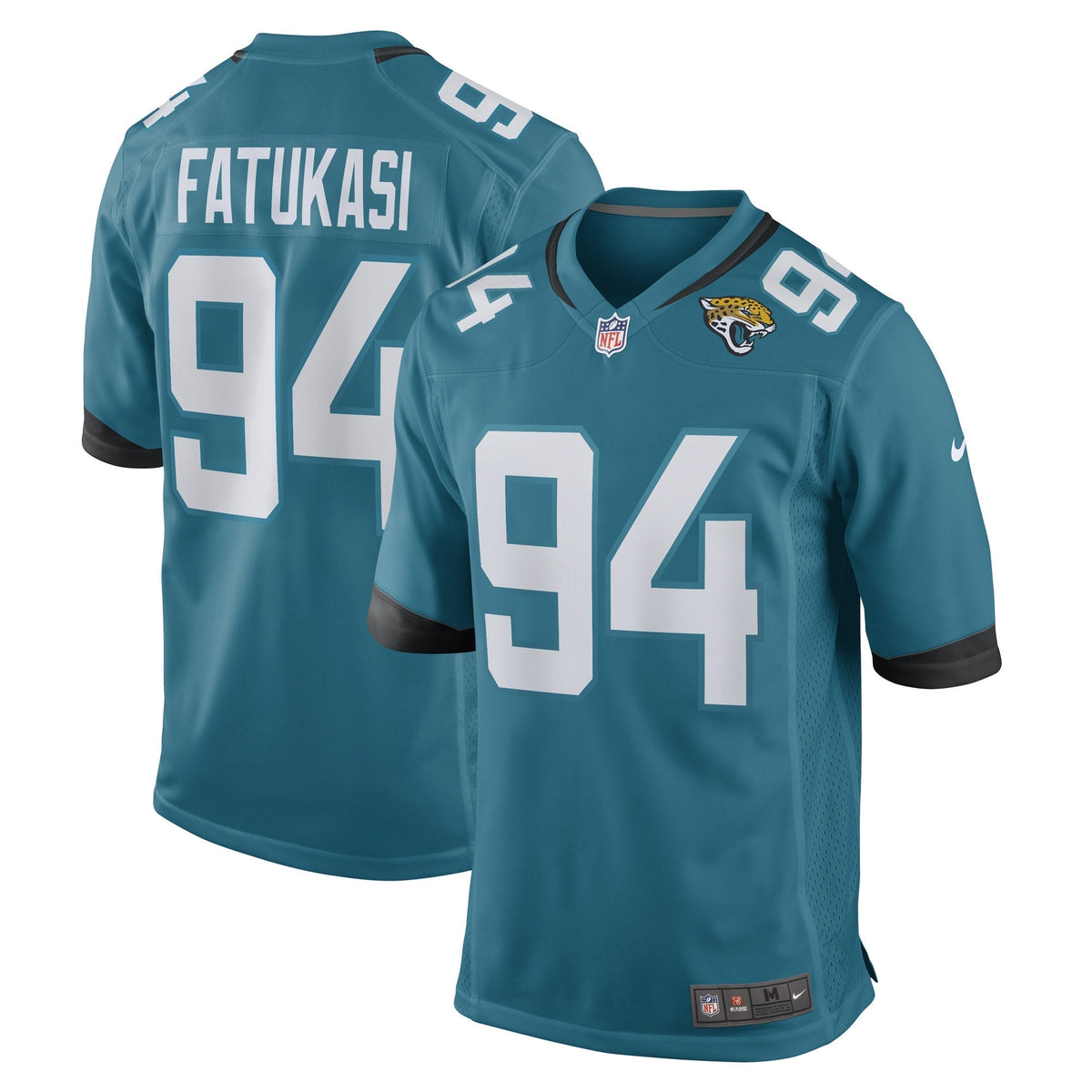Folorunso Fatukasi Jacksonville Jaguars  Game   Jersey - Teal