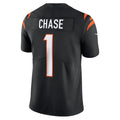 C.Bengals #1 Ja'Marr Chase Black Vapor Untouchable Limited Jersey