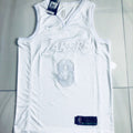 Kobe Bryant's all white #8 jersey