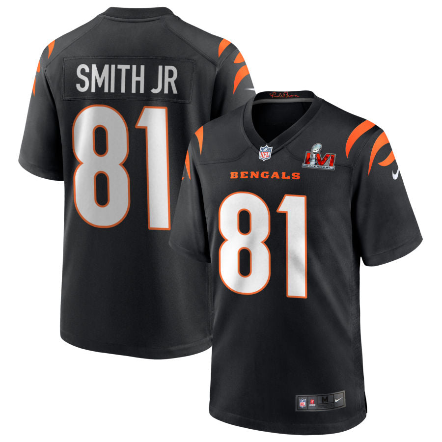 Irv Smith Jr Cincinnati Bengals  Super Bowl LVI Game Jersey - Black