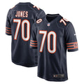 Braxton Jones Chicago Bears Game   Jersey - Navy