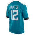 J.Jaguars #12 Travis Hunter Teal 2025 NFL Draft First Round Pick Game Jersey