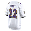 B.Ravens #22 Derrick Henry White Game Jersey