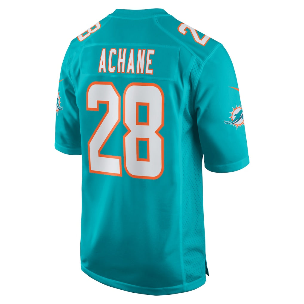 M.Dolphins #28 Devon Achane Aqua Player Game Jersey
