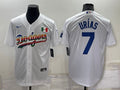 Men's Los Angeles Dodgers Julio Urias White Authentic Game Jersey
