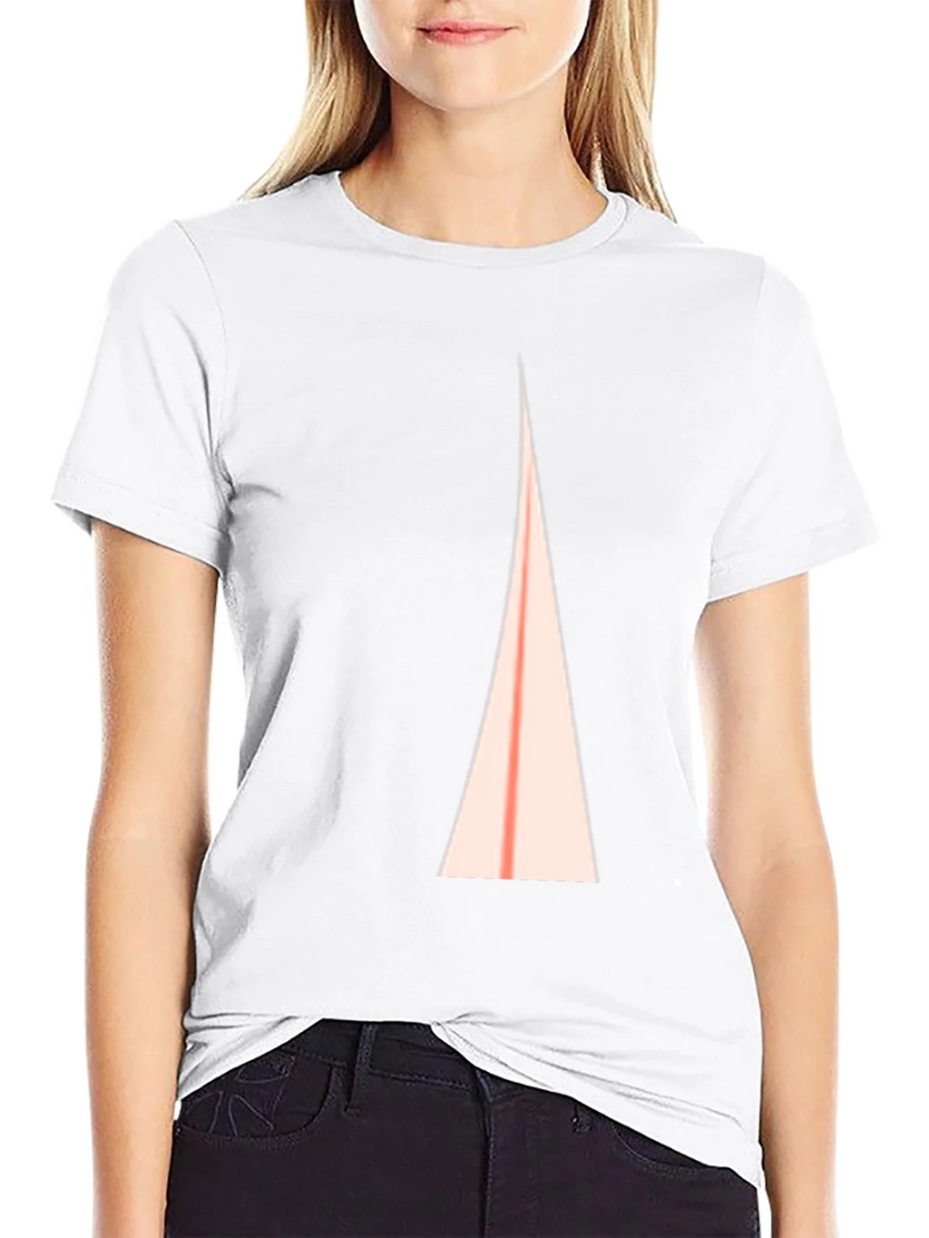 Abstract Triangle Graphic Tee - Modern Casual Shirt