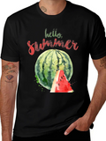 Hello Summer Watermelon Graphic Tee