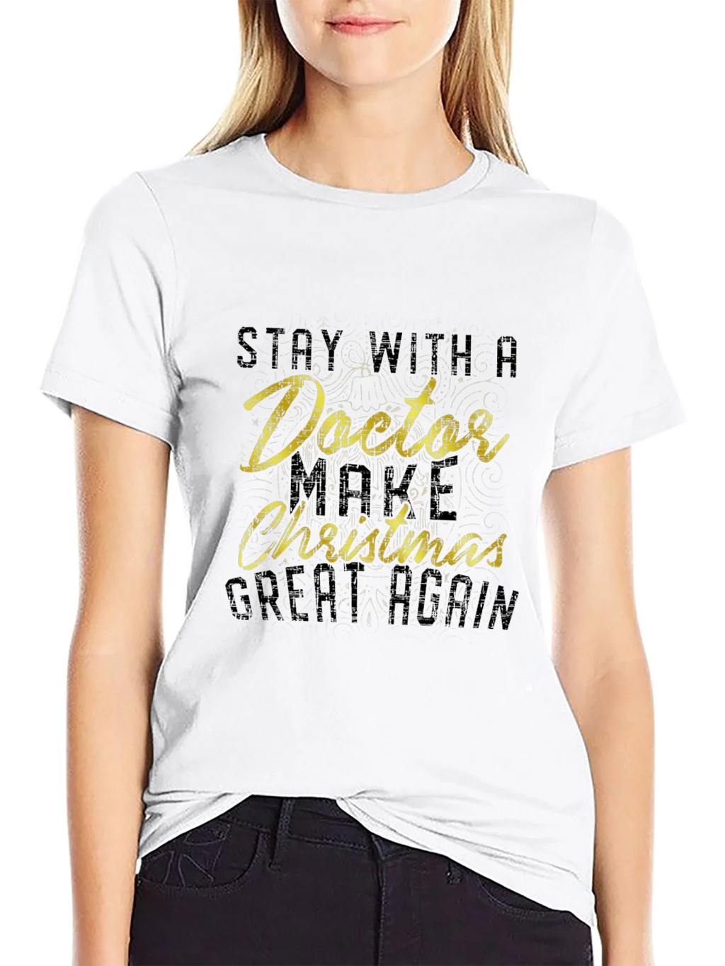 Stay with Doctor Christmas T-Shirt