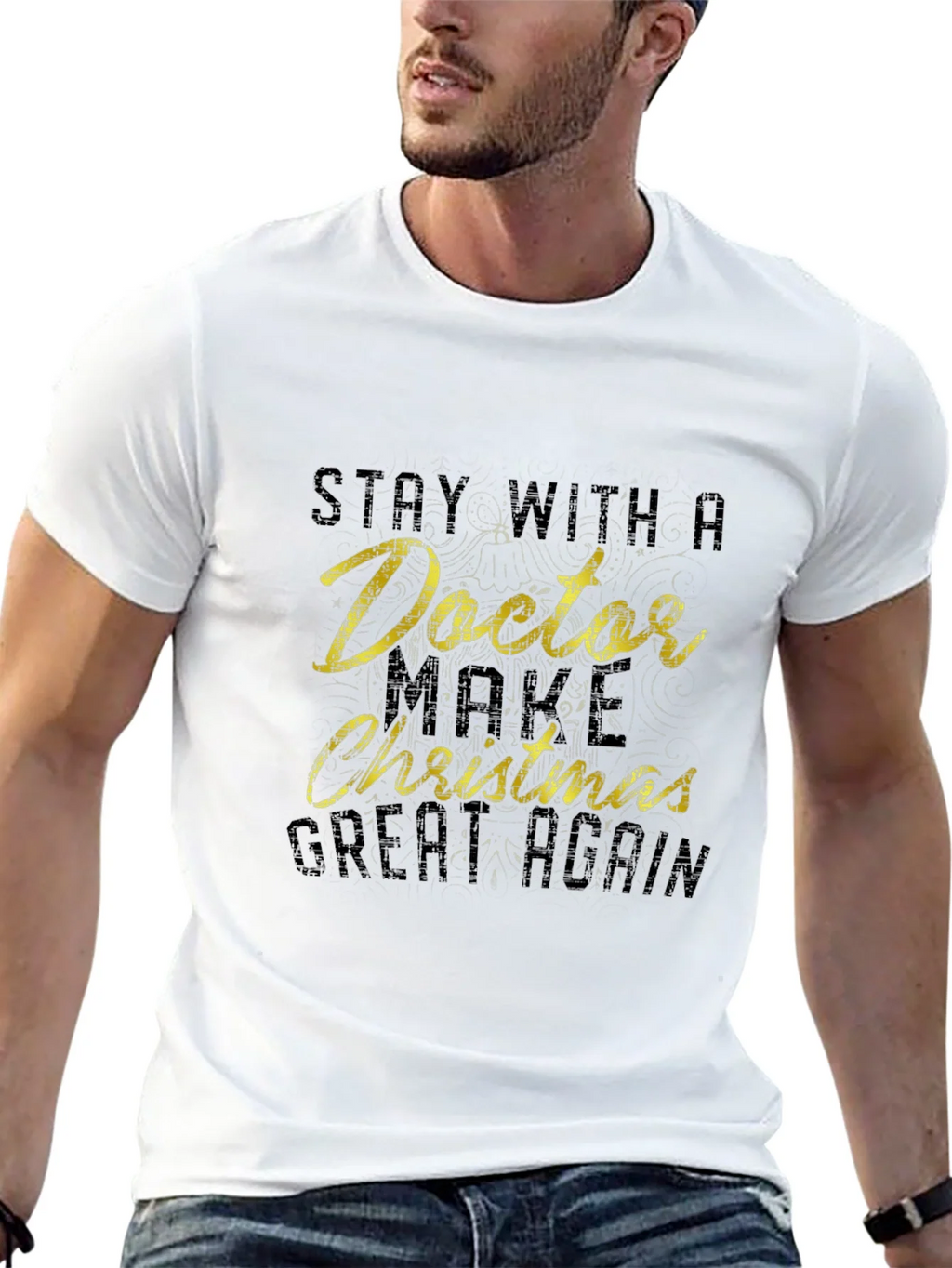 Stay with Doctor Christmas T-Shirt