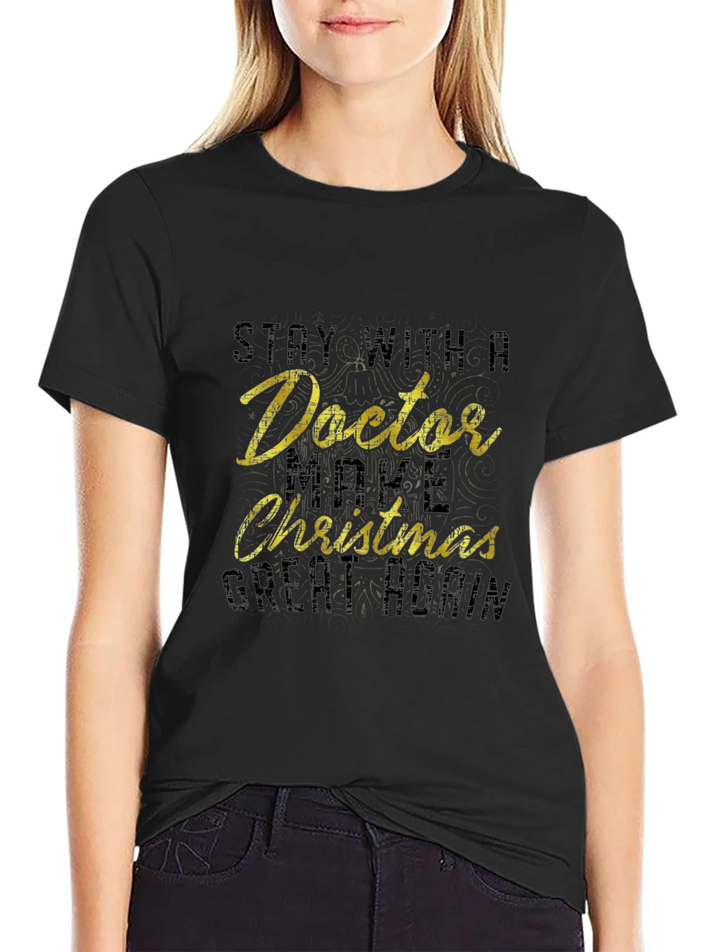 Stay with Doctor Christmas T-Shirt
