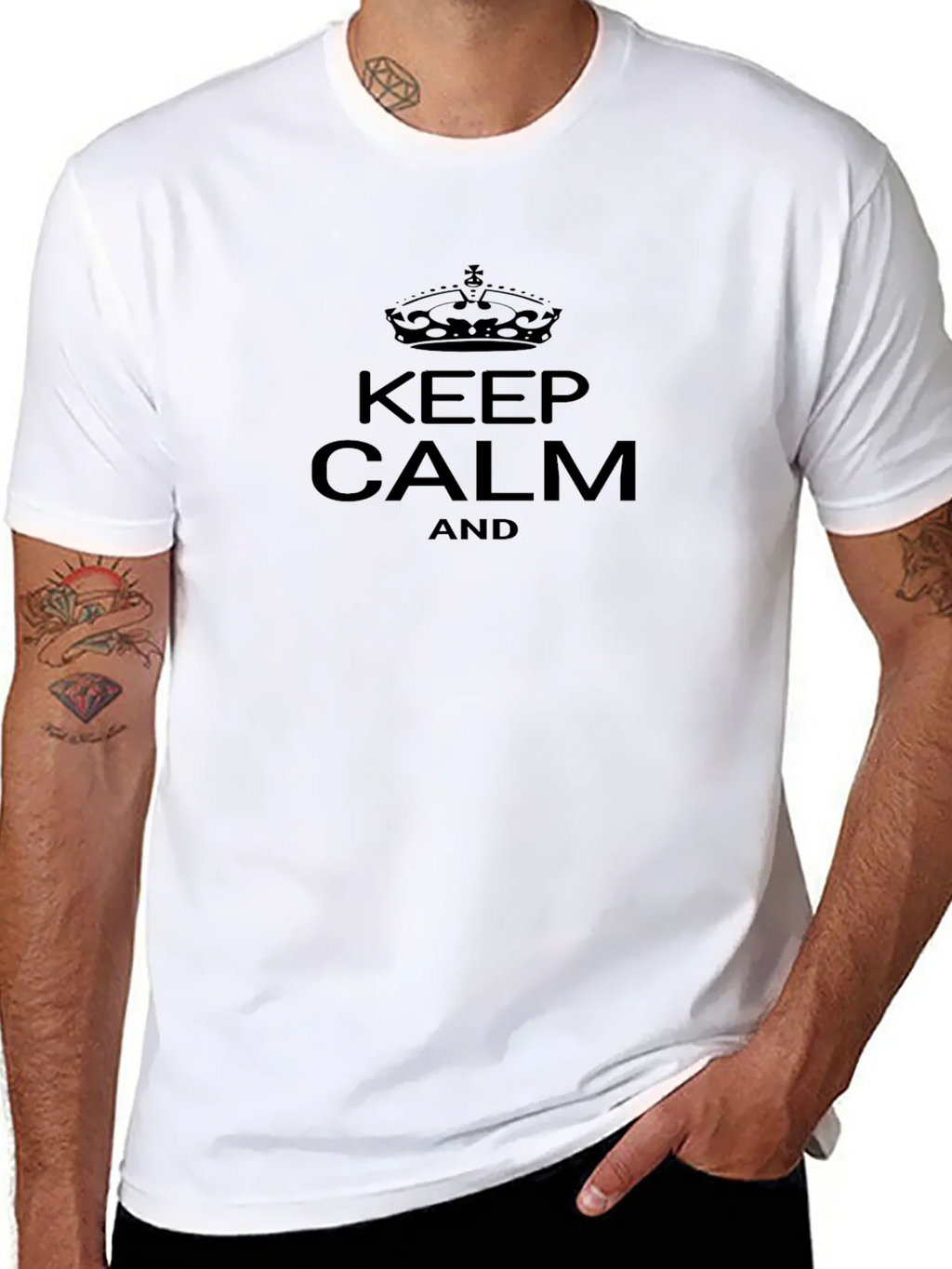 Keep Calm Graphic Tee - Classic Black T-Shirt