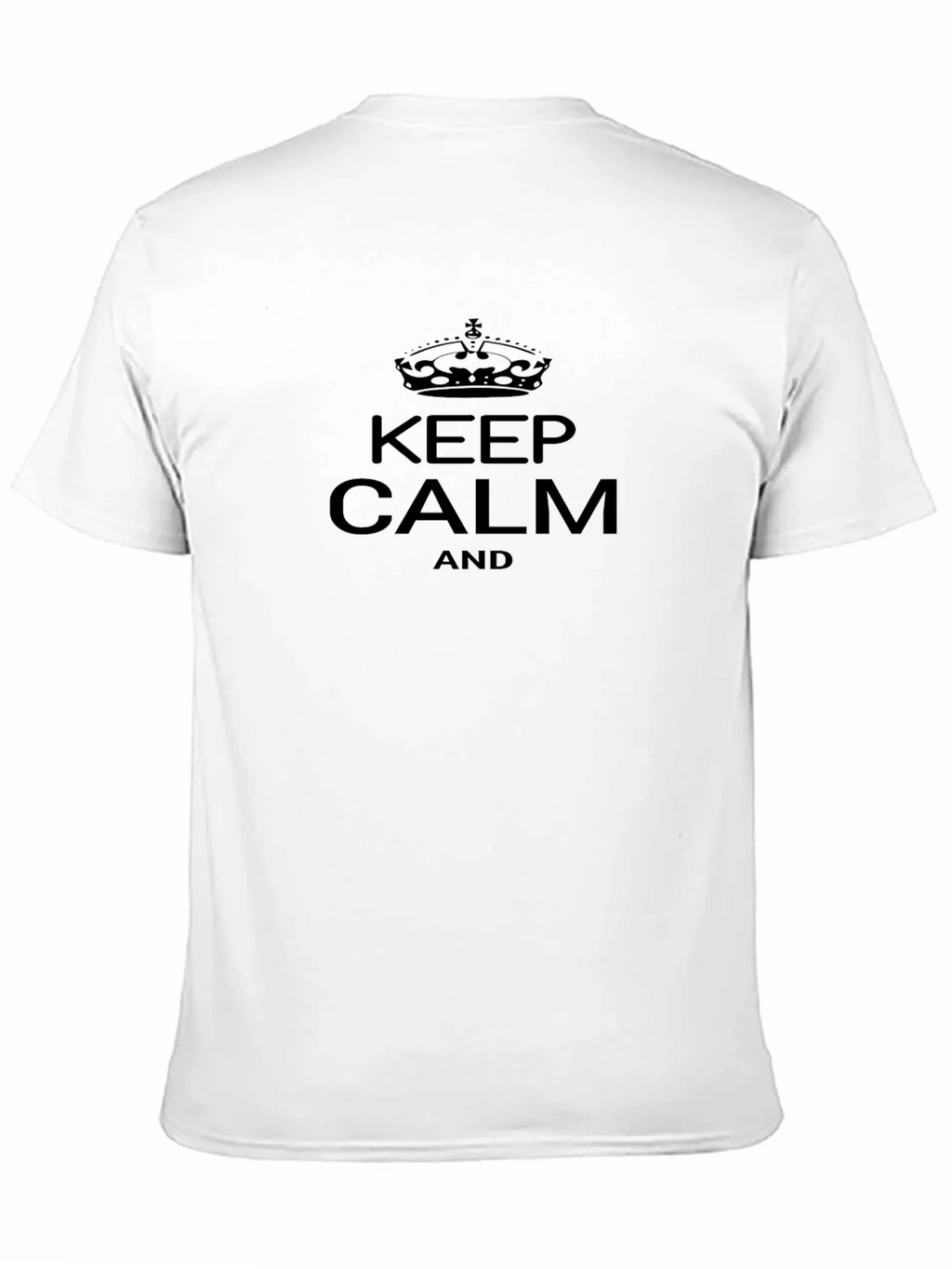 Keep Calm Graphic Tee - Classic Black T-Shirt
