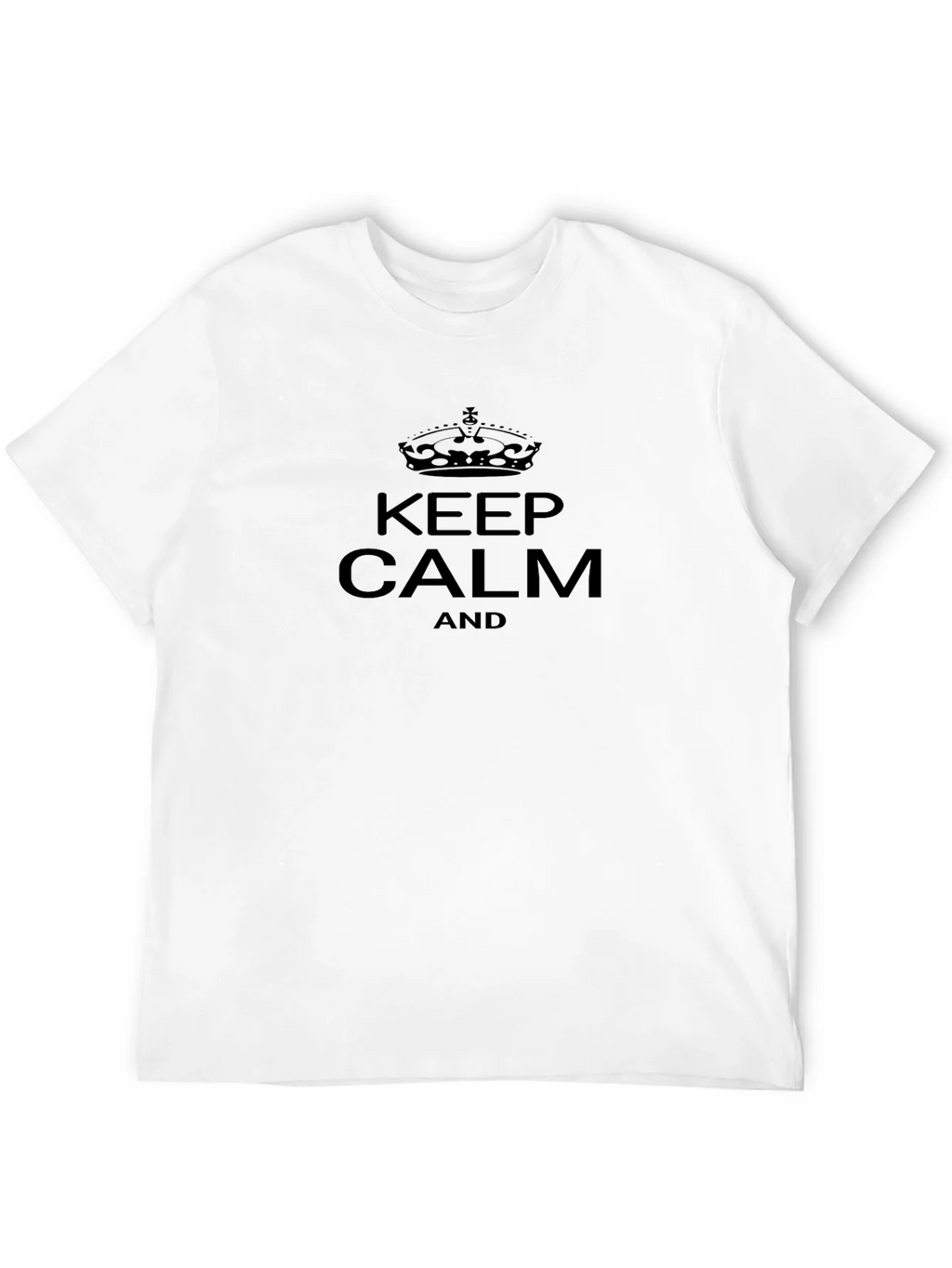 Keep Calm Graphic Tee - Classic Black T-Shirt