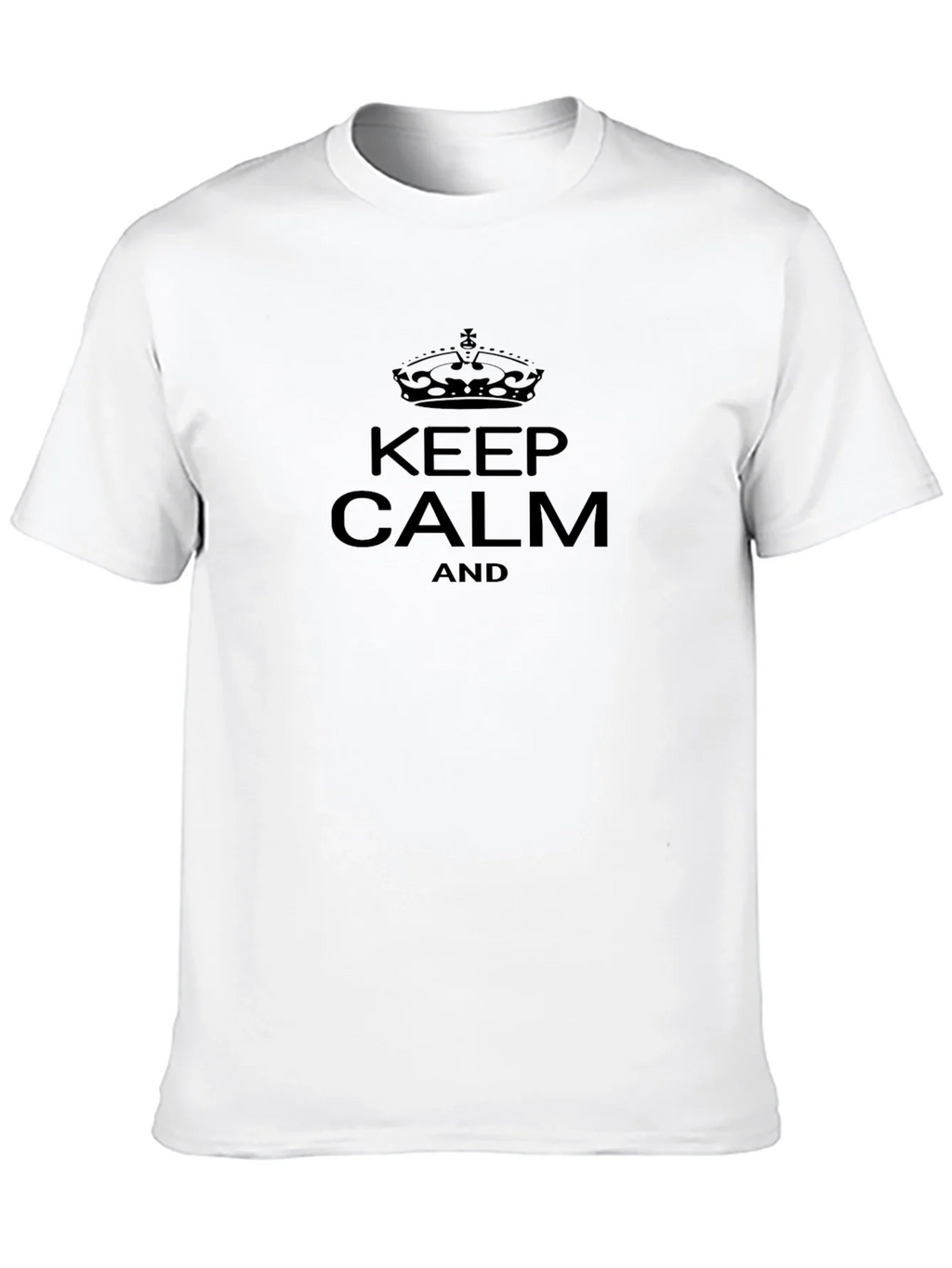 Keep Calm Graphic Tee - Classic Black T-Shirt