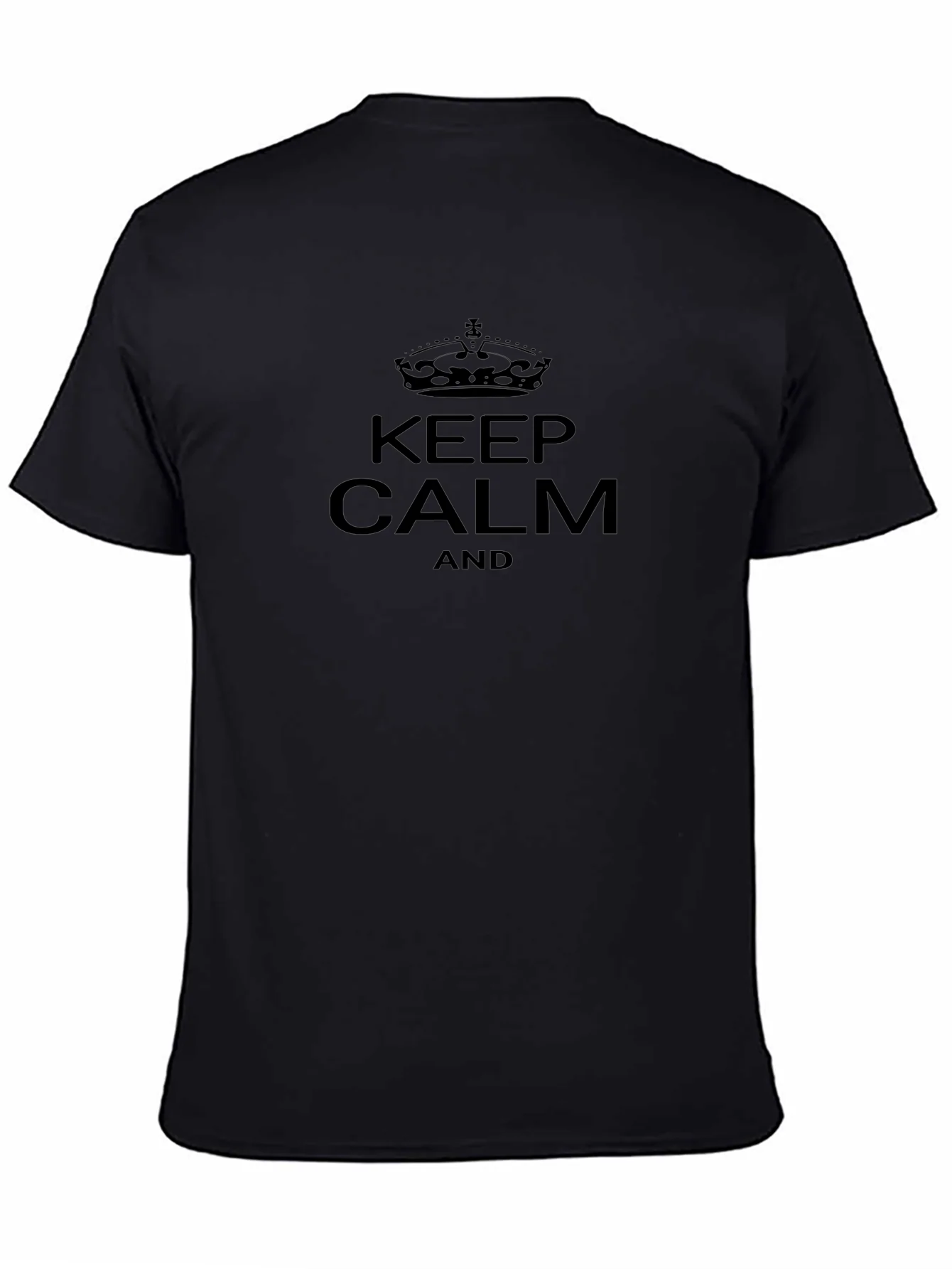 Keep Calm Graphic Tee - Classic Black T-Shirt