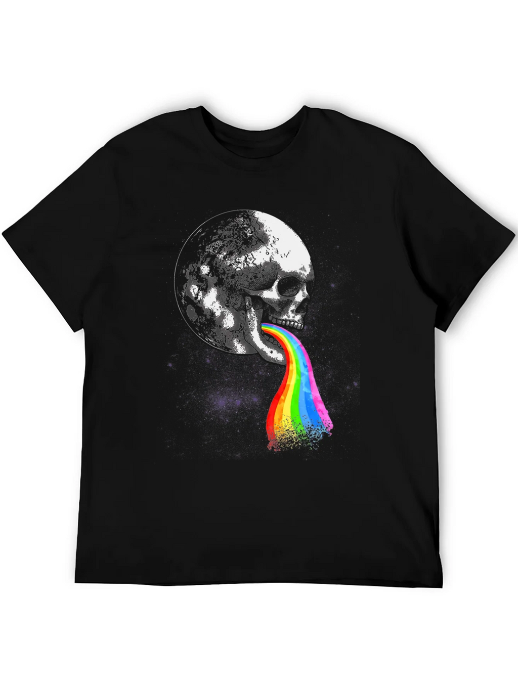 Skull Moon Rainbow T-Shirt