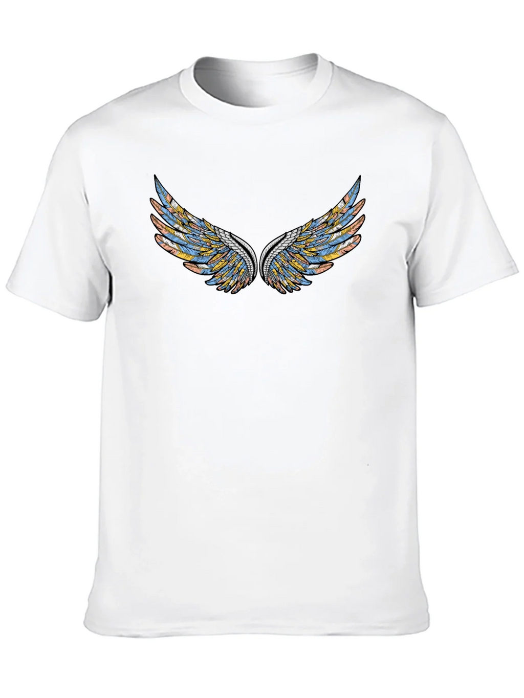 Wings Graphic Black T-Shirt