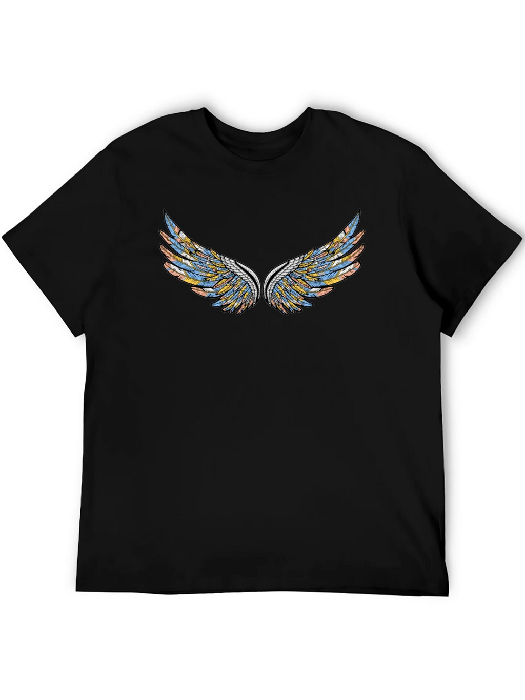 Wings Graphic Black T-Shirt