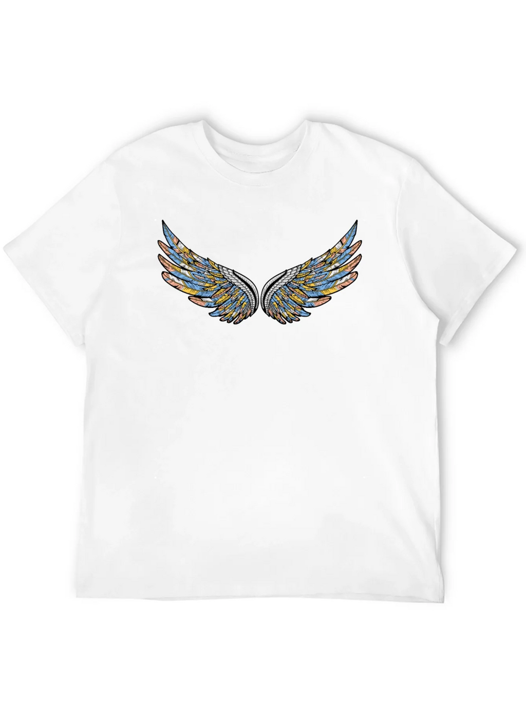 Wings Graphic Black T-Shirt