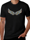 Wings Graphic Black T-Shirt
