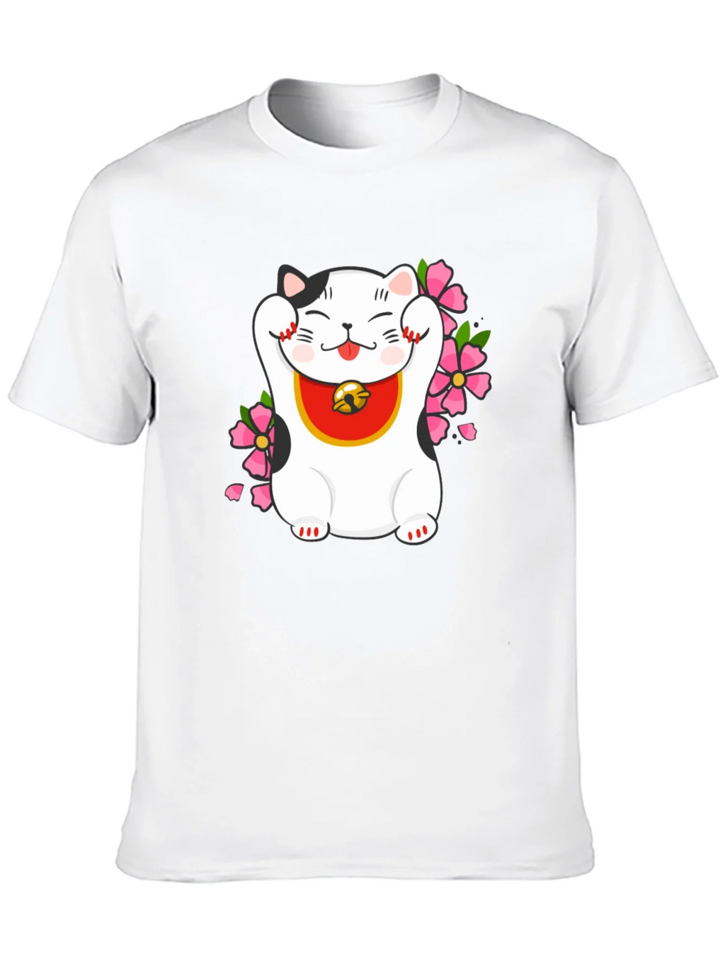 Lucky Cat T-Shirt - Trendy Graphic Tee