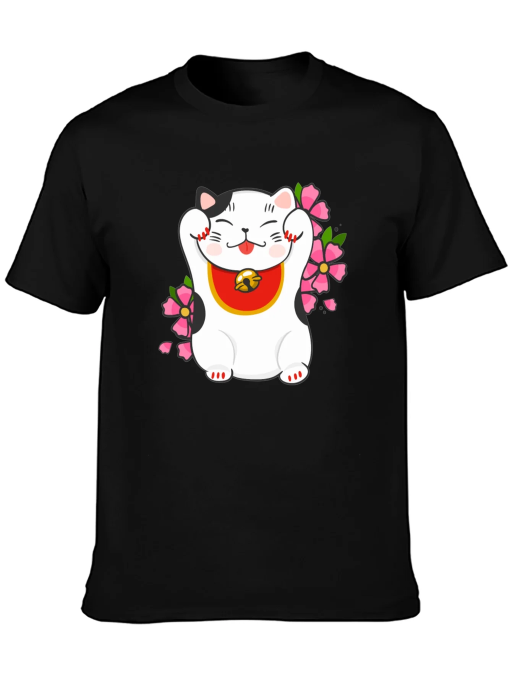 Lucky Cat T-Shirt - Trendy Graphic Tee