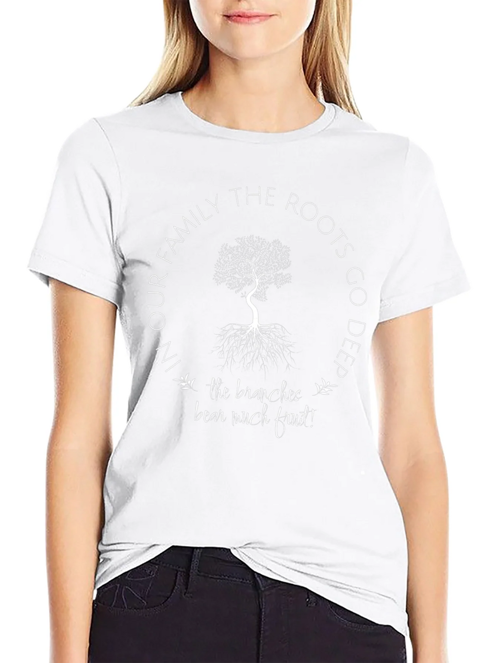 Family Roots Tree Graphic T-Shirt - Deeply Rooted Design